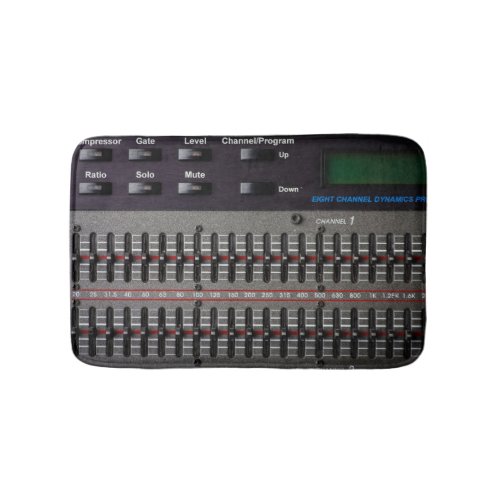 Sound Mixer Buttons Image Bath Mat
