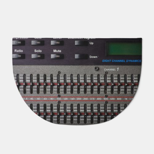 Sound Mixer Buttons Image Doormat
