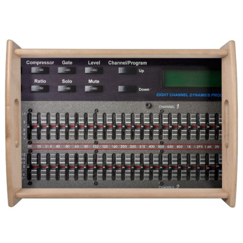Sound Mixer Buttons Image Serving Tray