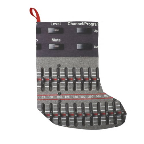 Sound Mixer Buttons Image Small Christmas Stocking