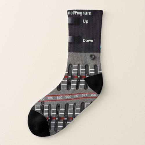 Sound Mixer Buttons Image Socks