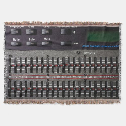 Sound Mixer Buttons Image Throw Blanket