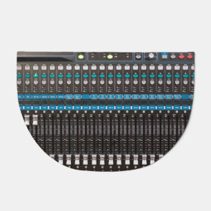 Sound mixer control, event hall. doormat