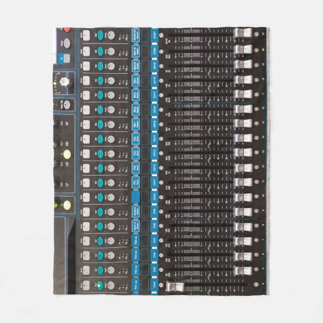 Sound mixer control, event hall. fleece blanket (Front)