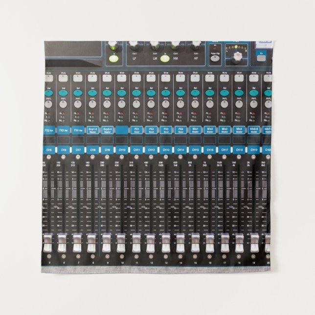 Sound mixer control, event hall. tapestry (Front)