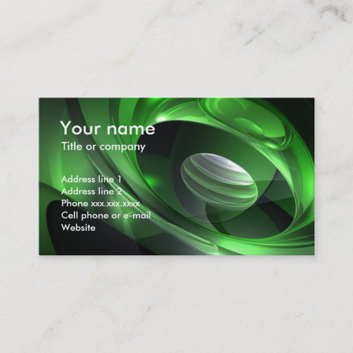 Customizable Sound of Green Business Card Templates