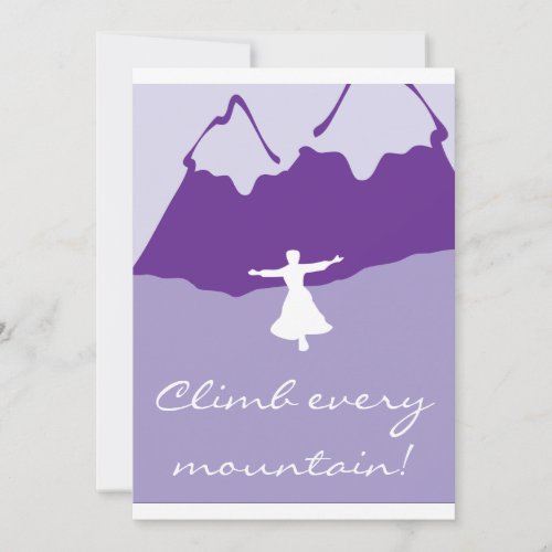 Sound of Music inspired invitation
