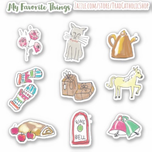 Sound of Music My Favorite Things Hand_Drawn Sticker