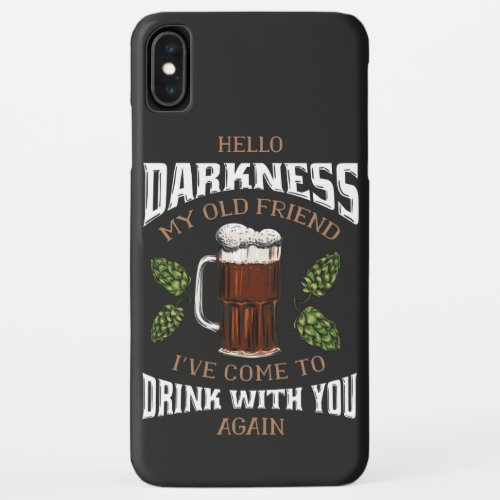 Sound of Silence with Bottle Beer iPhone XS Max Case