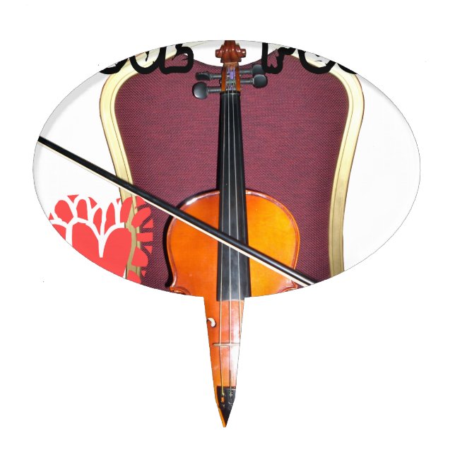 Sound of  v love hakuna matata valentine cake topper (Front)