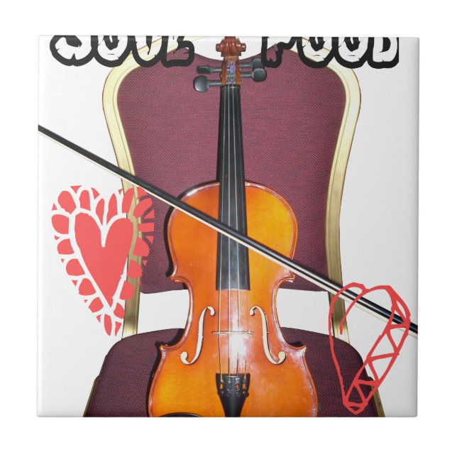 Sound of  v love hakuna matata valentine ceramic tile (Front)