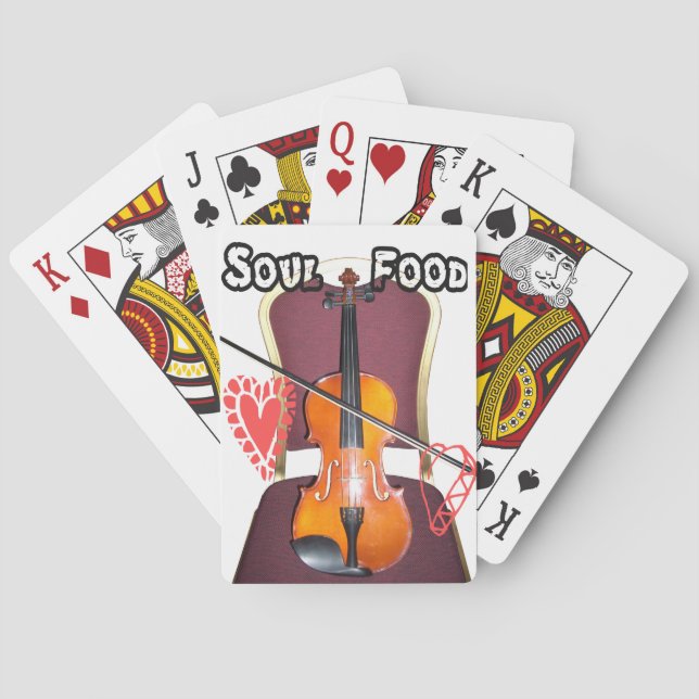 Sound of  v love hakuna matata valentine poker cards (Back)