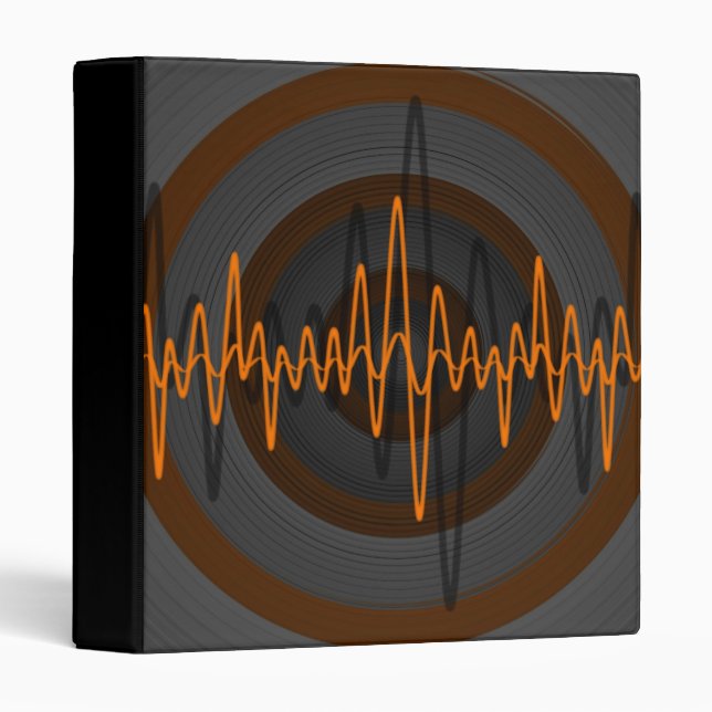 Sound Orange Dark ring binder black (Front/Spine)