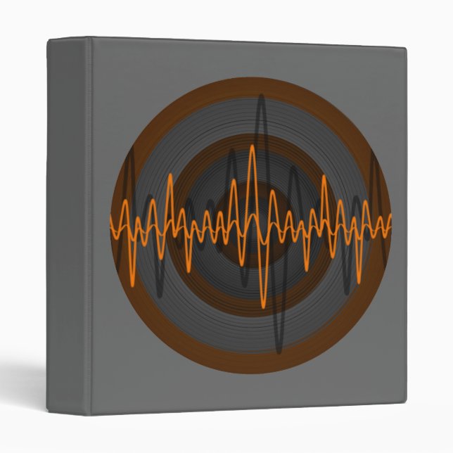 Sound Orange Dark Round binder grey (Front/Spine)