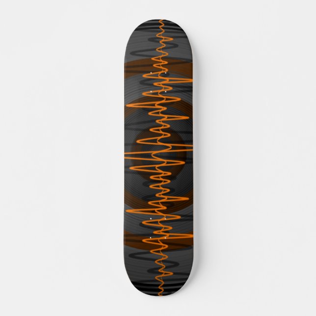 Sound Orange Dark skateboard Deck (Front)