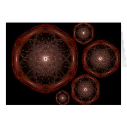 Sound Patterns Fractal Art Card (Front Horizontal)