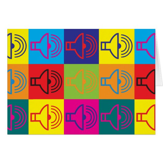 Sound Pop Art Cards (Front Horizontal)