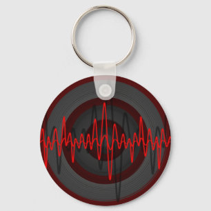 Sound Red Dark keychain