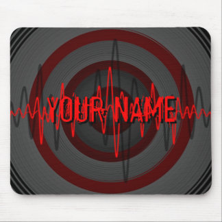 Sound Red Dark 'Name' mousepad