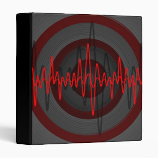 Sound Red Dark ring binder black
