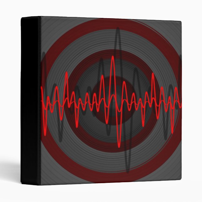 Sound Red Dark ring binder black (Front/Spine)