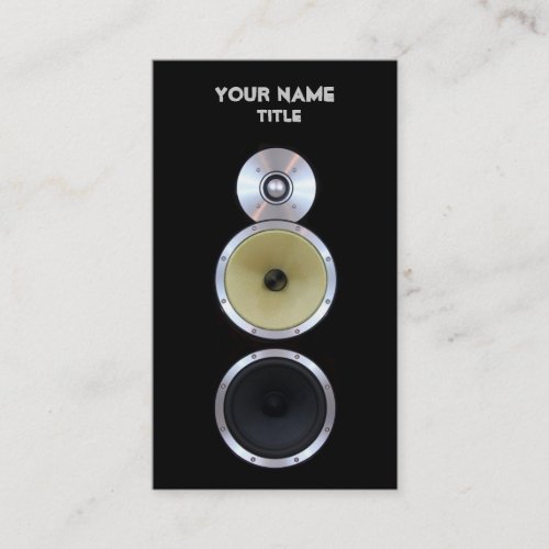 Sound Speaker Engineer Business Cards