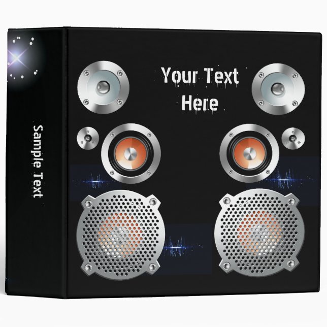 Sound Speaker System Binder (Front/Spine)