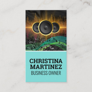 Sound Speakers   Engineer   Musician Business Card
