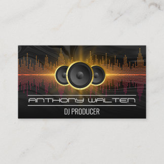 Sound Speakers | Music Equalizer | Creative Business Card