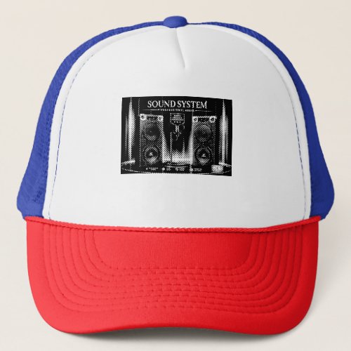 Sound System Wall Ar Trucker Hat