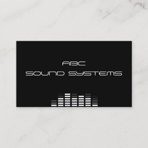 Sound Systems Business Card