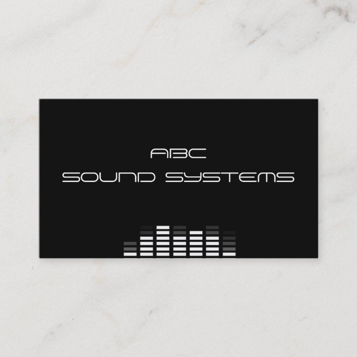 "Sound Systems" Business Card