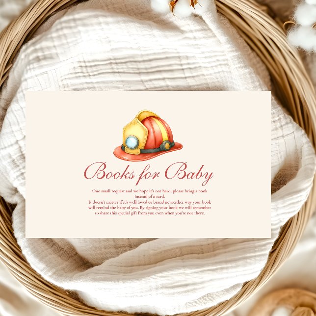 Sound The Alarm Baby Shower Books for Baby  Enclosure Card (Creator Uploaded)