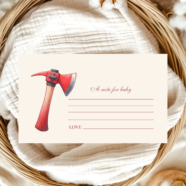 Sound The Alarm Baby Shower Note for Baby Enclosure Card (Creator Uploaded)