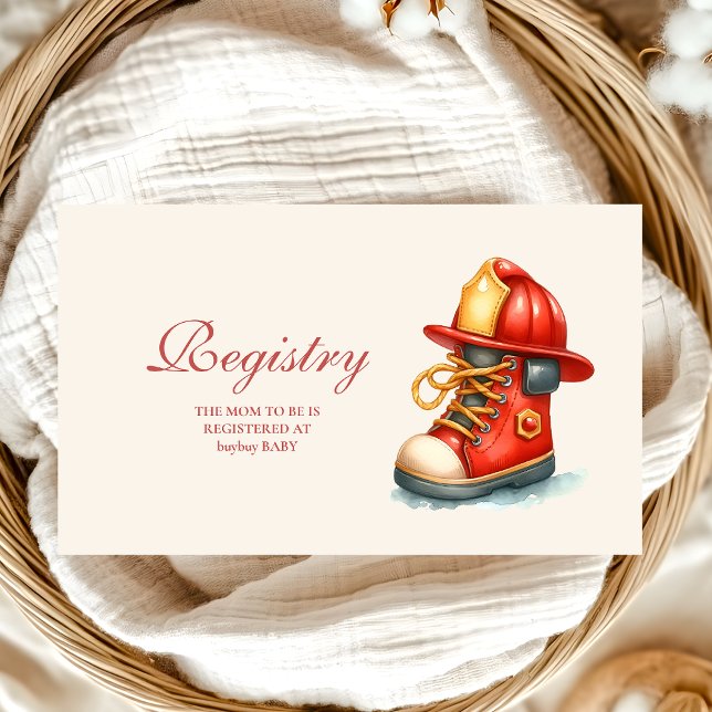 Sound The Alarm Baby Shower Registry Enclosure Card (Creator Uploaded)