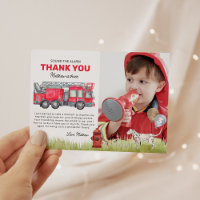 Sound the Alarm Fire Truck Birthday Photo