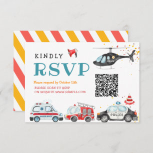 Sound the alarm Grab your gear Birthday Rsvp Card