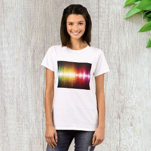 Sound Wave Abstract Womens T-Shirt