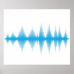 Sound wave art gift for her / him poster<br><div class="desc">Sound wave art gift for her/him Poster</div>