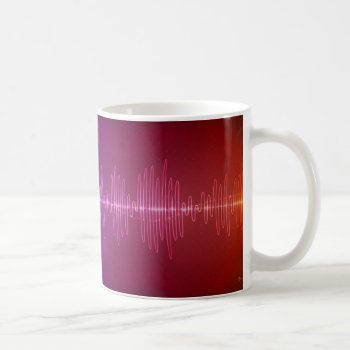 Sound Wave Coffee Mug by vladstudio at Zazzle