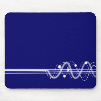 Sound Wave - Dark Blue Mouse Pad