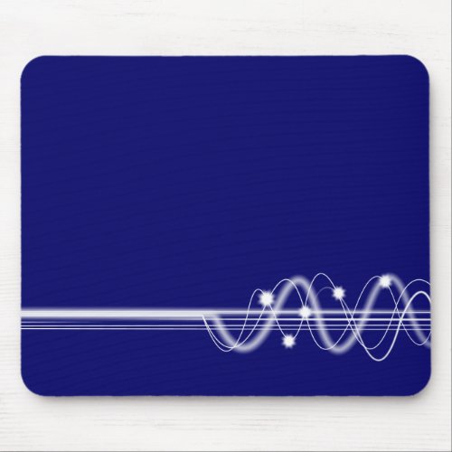 Sound Wave _ Dark Blue Mouse Pad