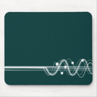 Sound Wave - Dark Green Mouse Pad