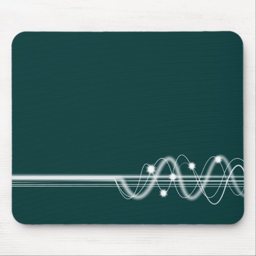 Sound Wave _ Dark Green Mouse Pad