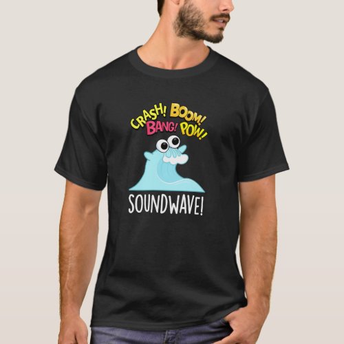 Sound Wave Funny Ocean Pun Dark BG T_Shirt
