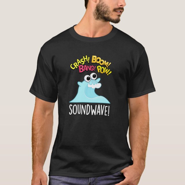 Sound Wave Funny Ocean Pun  T-Shirt (Front)