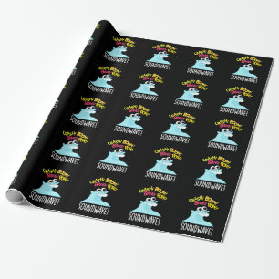 Sound Wave Funny Ocean Pun Wrapping Paper