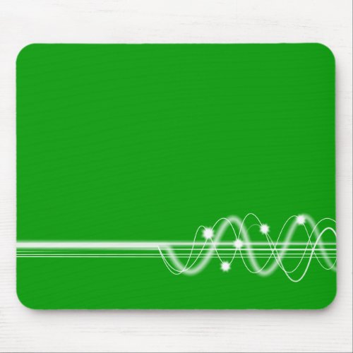 Sound Wave _ Grass Green Mouse Pad