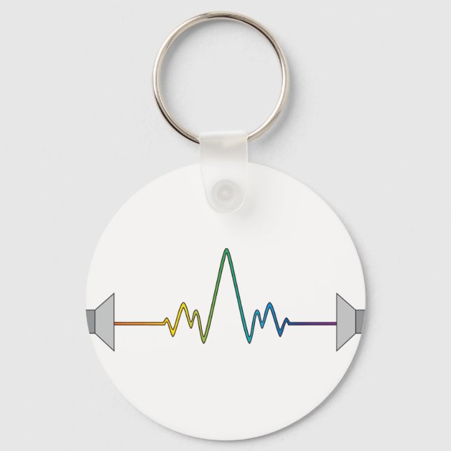 sound wave keychain (Front)