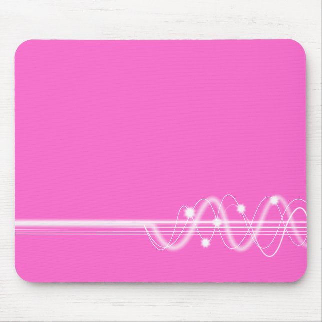 Sound Wave - Pink Mouse Pad (Front)